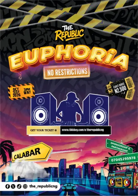 EUPHORIA (NO RESTRICTIONS) event poster