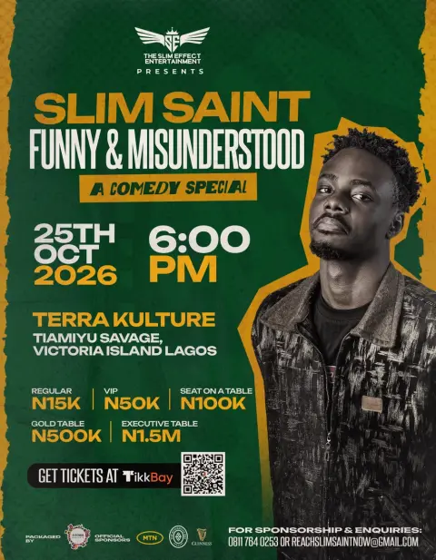 Slim Saint: Funny and Misunderstood — Lagos poster